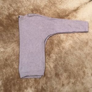 J. Crew pale purple cable knit sweater